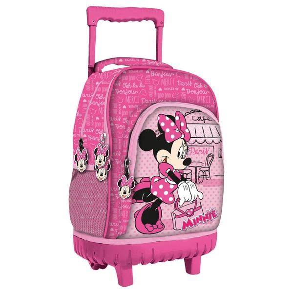 Disney Minnie Párizs gurulós iskolatáska 44cm