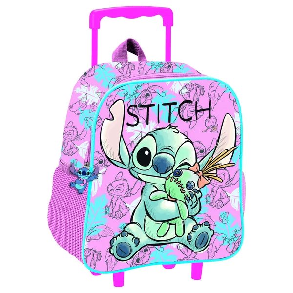 Disney Stitch Doll 3D gurulós hátizsák 32cm