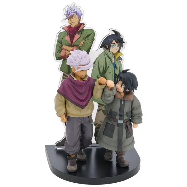 Mobile Suit Gundam Barbatos Iron-Blooded Orphans Augus Mikazuki & Itsuka Ichibansho figura 18 cm