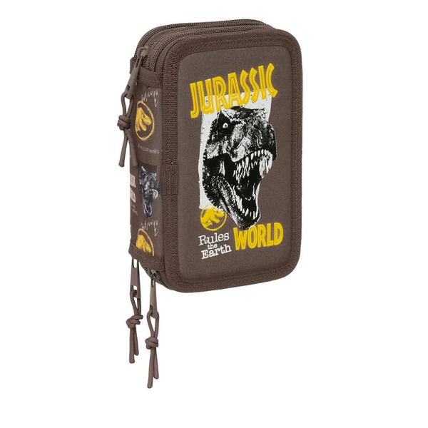 Jurassic World háromszintes tolltartó 37db-os