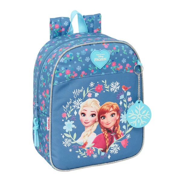 Disney Jégvarázs óvodai hátizsák gurulós vázra rögzíthető, 27 cm