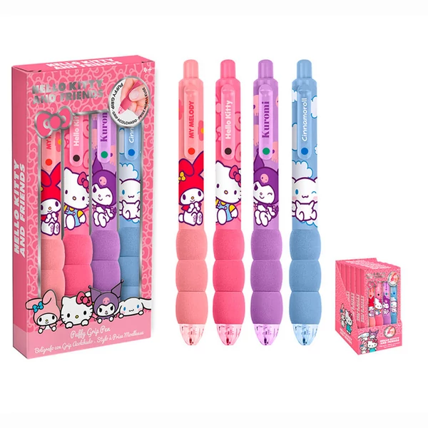 Hello Kitty és barátai 4 darabos toll készlet