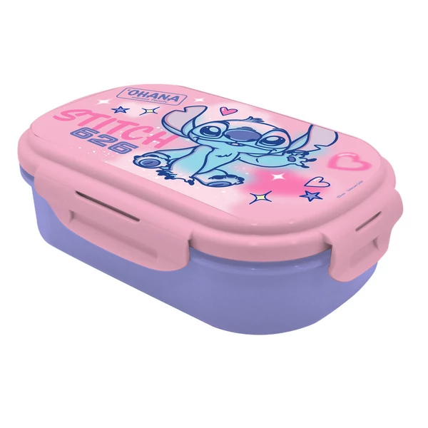 Disney Stitch uzsonnás doboz + evőeszköz