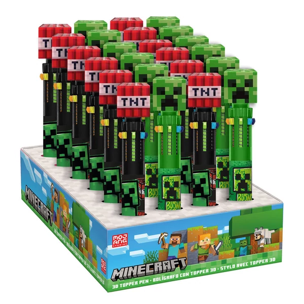 Minecraft többszínű 3D figurás toll (10 szín)