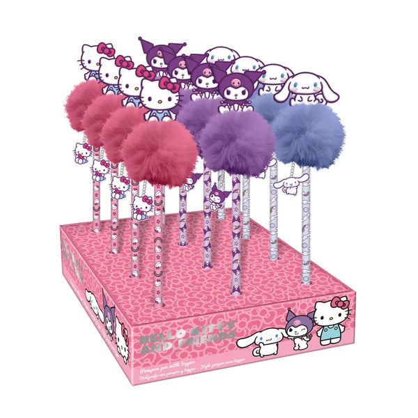 Hello Kitty és barátai pompomos toll
