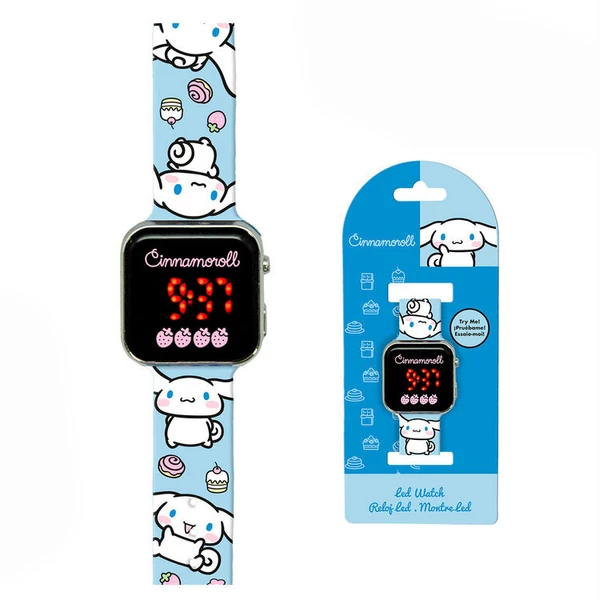 Hello Kitty Cinnamoroll LED karóra