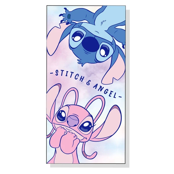 Disney Stitch & Angel mikroszálas strandtörölköző