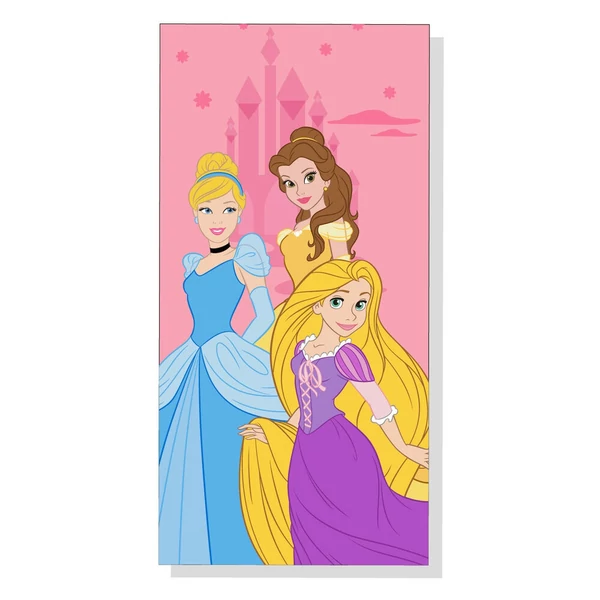 Disney hercegnők mikroszálas strandtörölköző