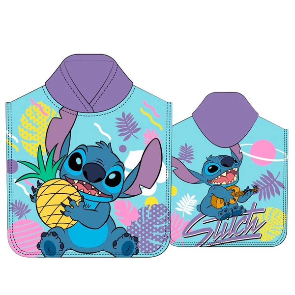 Disney Stitch mikroszálas poncsó törölköző