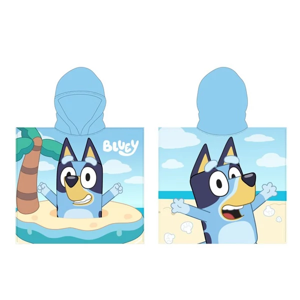 Bluey mikroszálas poncsó törölköző