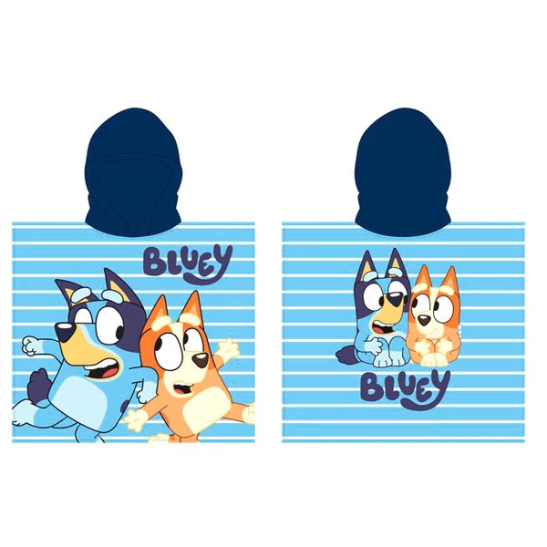 Bluey mikroszálas poncsó törölköző