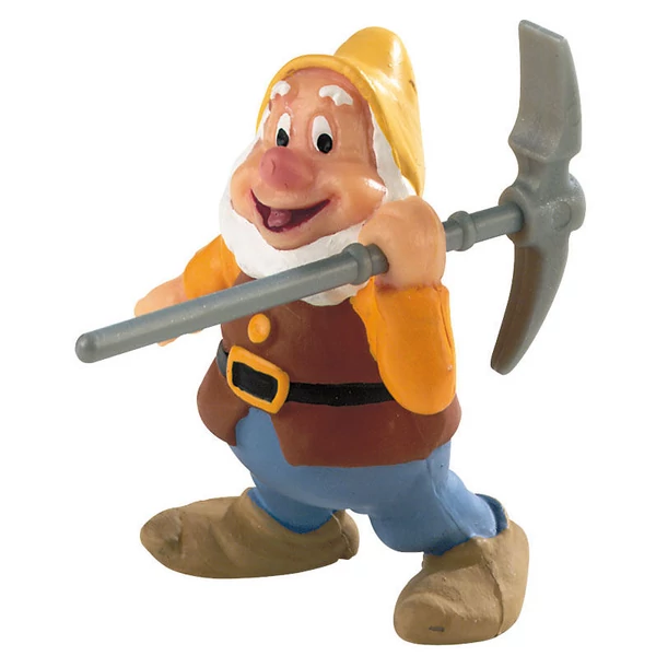 Disney Hófehérke csákányos törpe figura 6cm