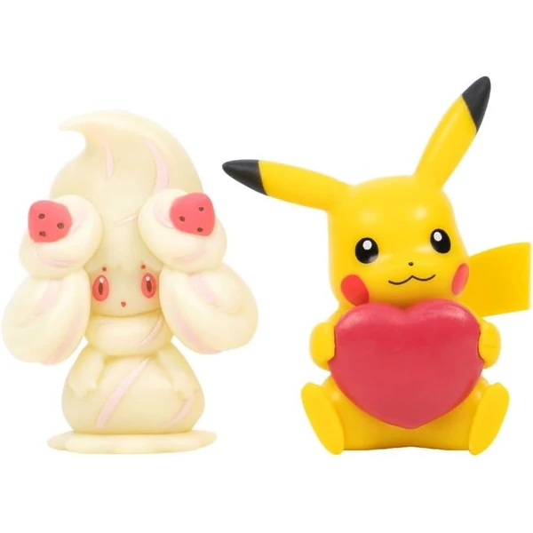 Pokémon 2 db-os Figura Csomag - Alcremie és Valentin Napi Pikachu
