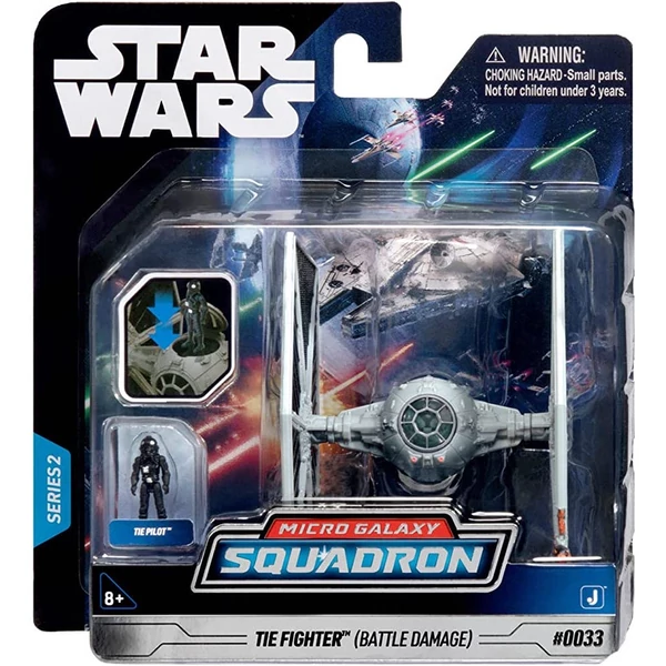 Star Wars Micro Galaxy Squadron 8cm - TIE Fighter (Harci Sérülés)