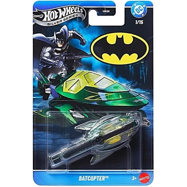 Mattel Hot Wheels DC Comics Batman Batcopter Kisautó