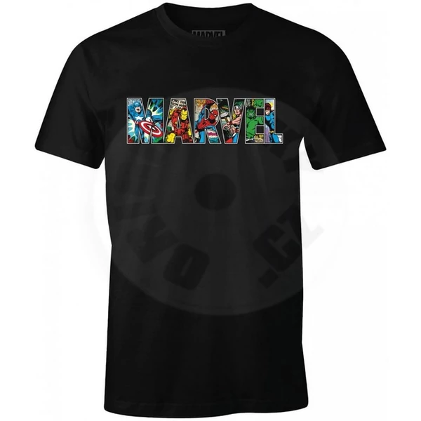 Cotton Division Marvel Csoportkép Póló (L)