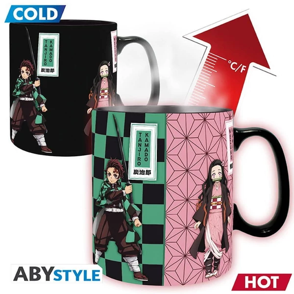 Demon Slayer Hőre Változó Bögre 460ml - Démonölők