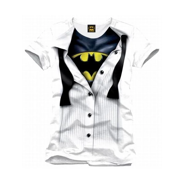Cotton Division Batman Fehér Inges Póló (M)