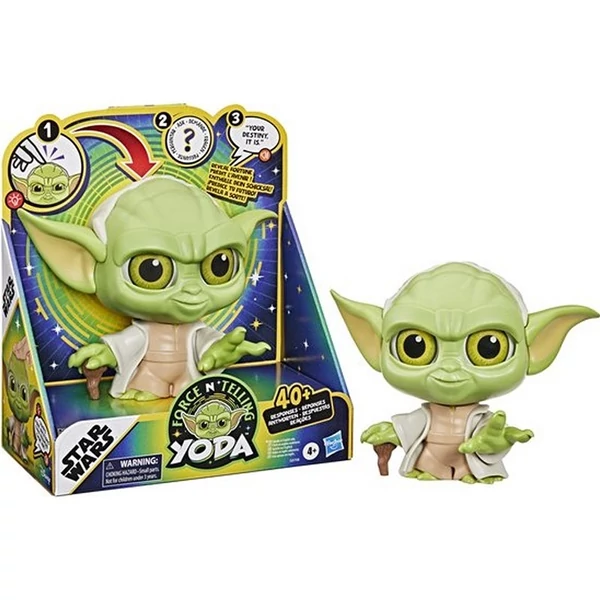 Star Wars Yoda Fény és Hang Figura (40+ Hangeffekt) 18x24cm