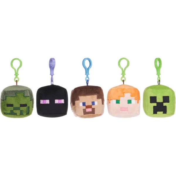 Minecraft Plüss Bagclip 6cm (Vegyes)