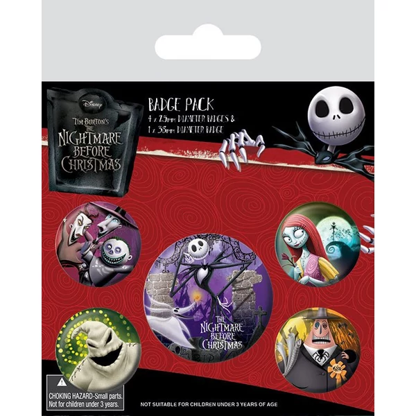 Pyramid Nightmare Before Christmas Kitűző Csomag