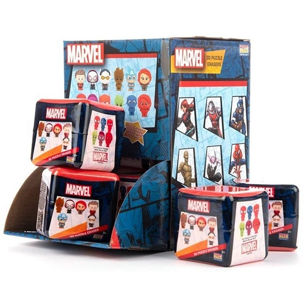 Puzzle Palz Marvel Figurás Radír