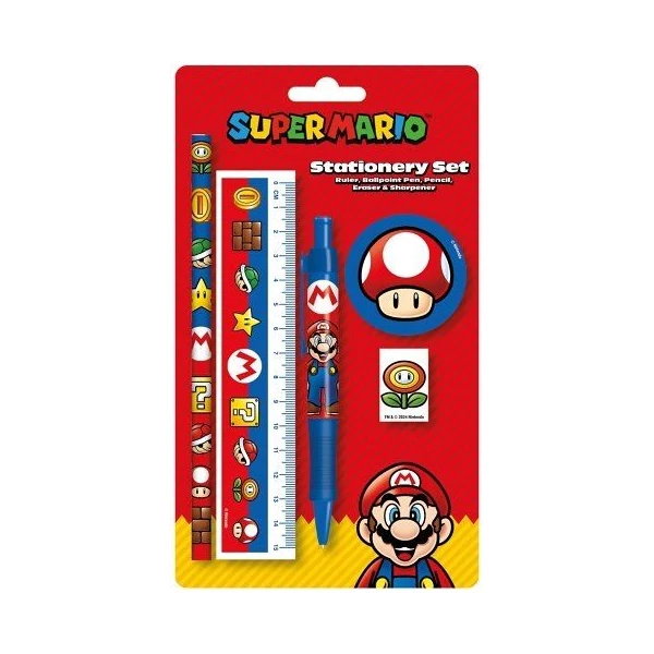Super Mario Icons Írószer Alapkészlet