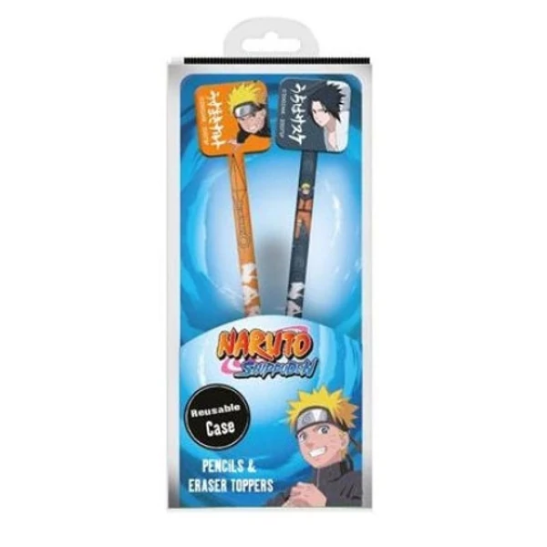 Pyramid Naruto Ceruza & Radír Topper Szett