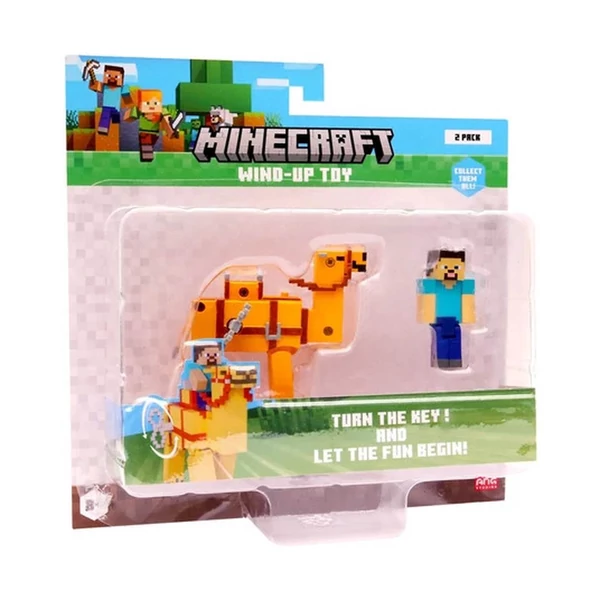 Minecraft S2 3D Felhúzható Játék - Steve & Teve