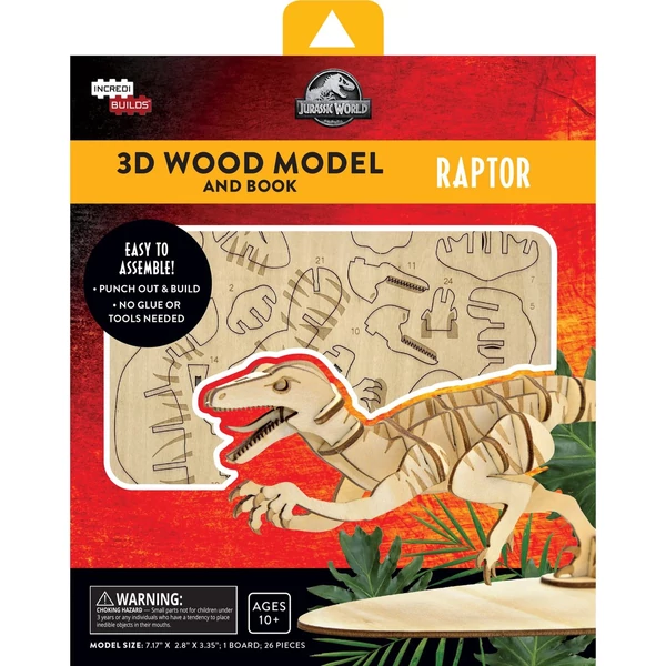 IncrediBuilds Jurassic World 3D Famodell Raptor