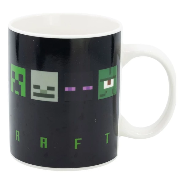 Minecraft Hőre Változó Bögre - Pixeles Minta 325ml