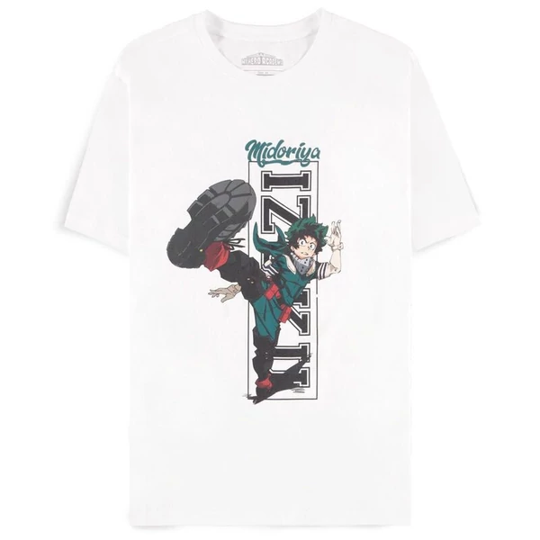 My Hero Academia Izuku Midoriya Férfi Rövid Ujjú Póló - Medium