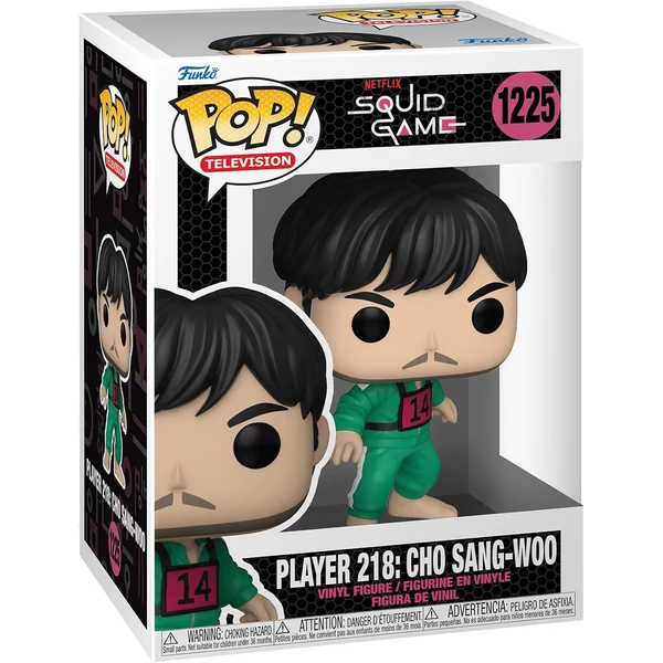 Funko Pop Squid Game 218-as Játékos Cho Sang-Woo Figura #1225