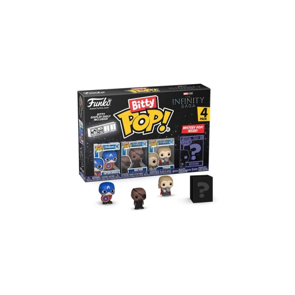 Bitty POP! Marvel Infinity Saga Amerika Kapitány Figura Szett (4 db blister)