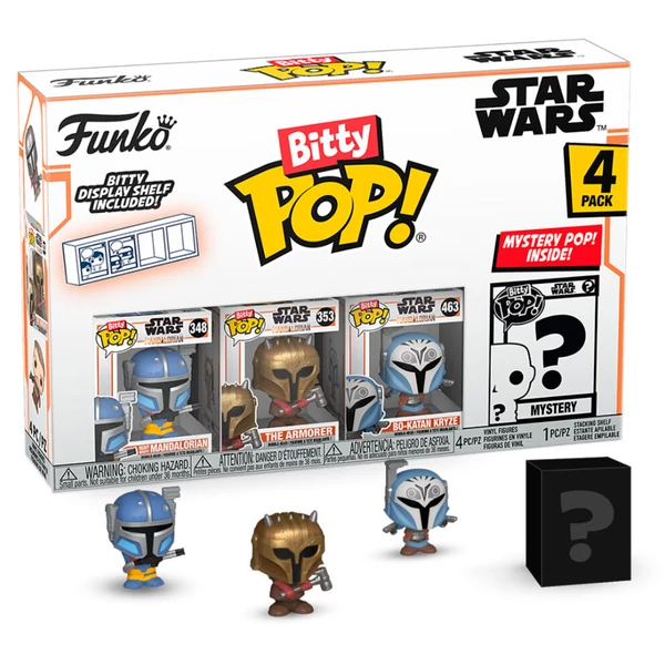 Bitty POP! Star Wars Mandalóri Heavy Mandalorian Figura Szett (4 db blister)