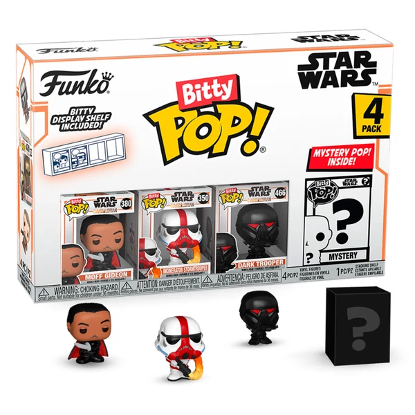 Bitty POP! Star Wars Mandalóri Moff Gideon Figura Szett (4 db blister)