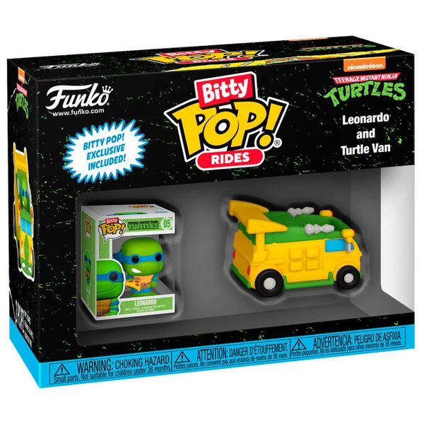 Funko Bitty POP! Rides TMNT Leonardo Teknőc Furgonnal