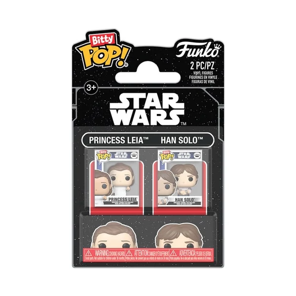 Bitty POP! Star Wars Leia Hercegnő & Han Solo Figura